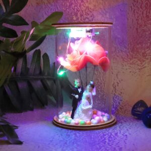 wedding-couple-with-led-rose-lamp
