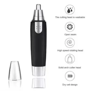 Original Sharp Steel Battery-Operated Ear & Nose Hair Trimmer – Grooming Tool ( default, standard )